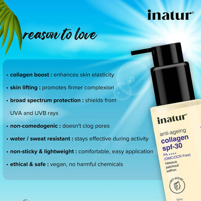 Inatur Collagen Sunscreen SPF30 - Distacart