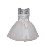 Thumbnail for Asmaani Baby Girl Half White Color Satin Knee Length Frock (AS-DRESS_22026) - Distacart