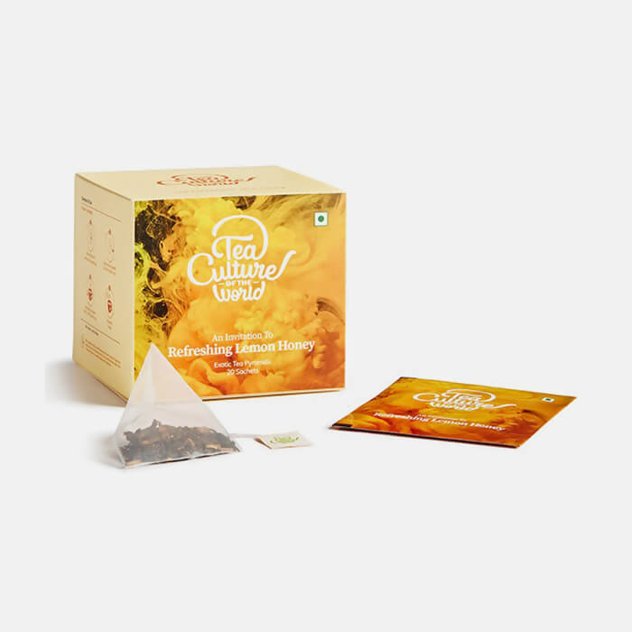Tea Culture Refreshing Lemon Honey Tea Bags - Distacart