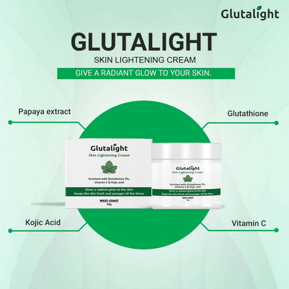 Healthvit Glutalight Skin Lightening Cream - Distacart