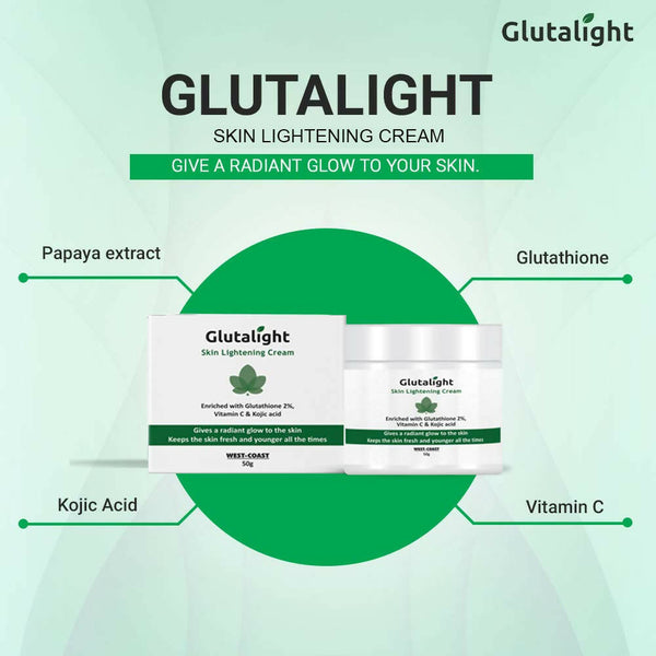 Healthvit Glutalight Skin Lightening Cream - Distacart