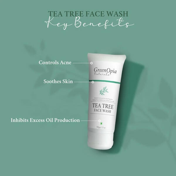 GreenOpia Naturals Tea Tree Face Wash - Distacart