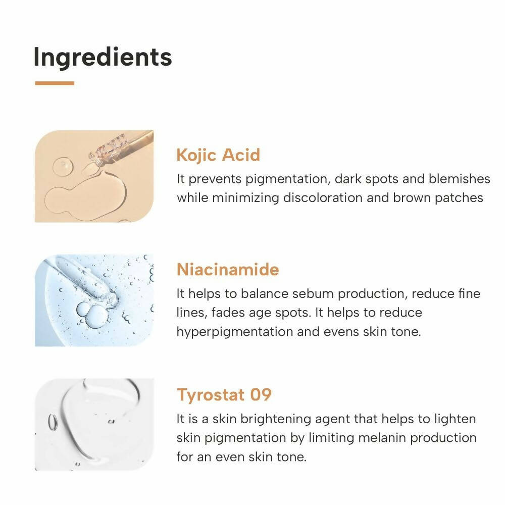 Dermatouch Kojic Acid 2% Face Cream For Pigmentation & Blemishes - Distacart