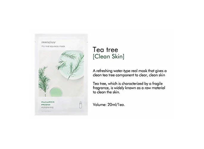 Innisfree My Real Squeeze Mask EX - Tea Tree - Distacart