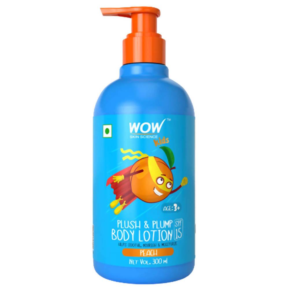 Wow Skin Science Kids Plush & Plump Body Lotion - Peach - Distacart