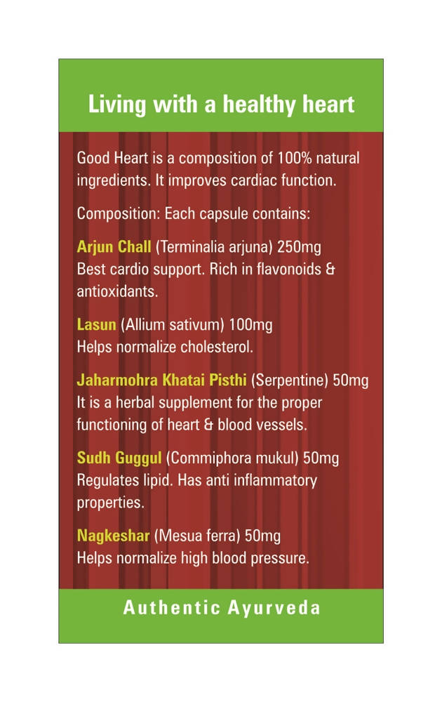 Goodcare Herbal Heart Care Good Heart Cardio Protector Capsules - Distacart