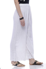 Thumbnail for Mominos Fashion Rayon Cotton White Embroidery Chikan Palazzo - Distacart