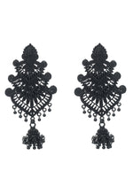 Thumbnail for Mominos Fashion Johar Kamal Latest Design Black Color Earrings - Distacart