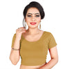 Vamika Beautiful Mustard Lycra Plain Blouse - Distacart