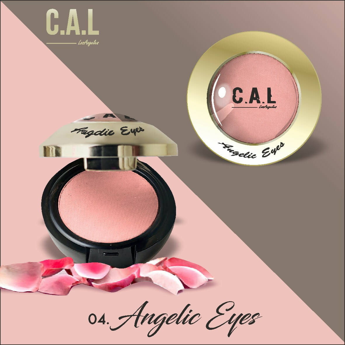 CAL Los Angeles Angelic Eye Shadow (Single Eyes) 04-Pink - Distacart