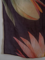 Thumbnail for Suta Purple Floral Pure Cotton Saree - Distacart