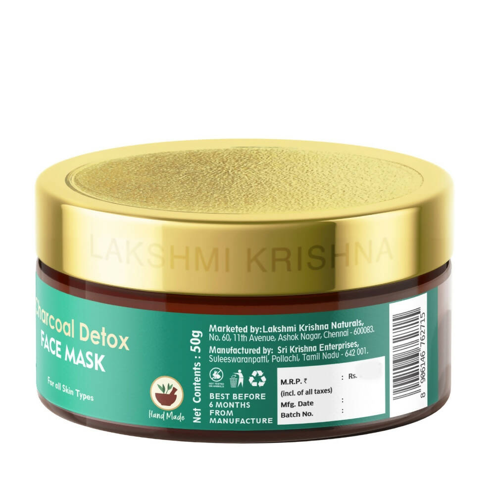 Lakshmi Krishna Naturals Charcoal Detox Face Mask - Distacart