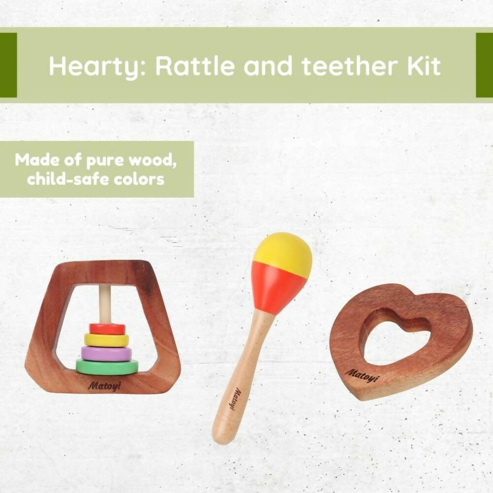 Matoyi Hearty Combo – Baby Rattles And Teether - Distacart