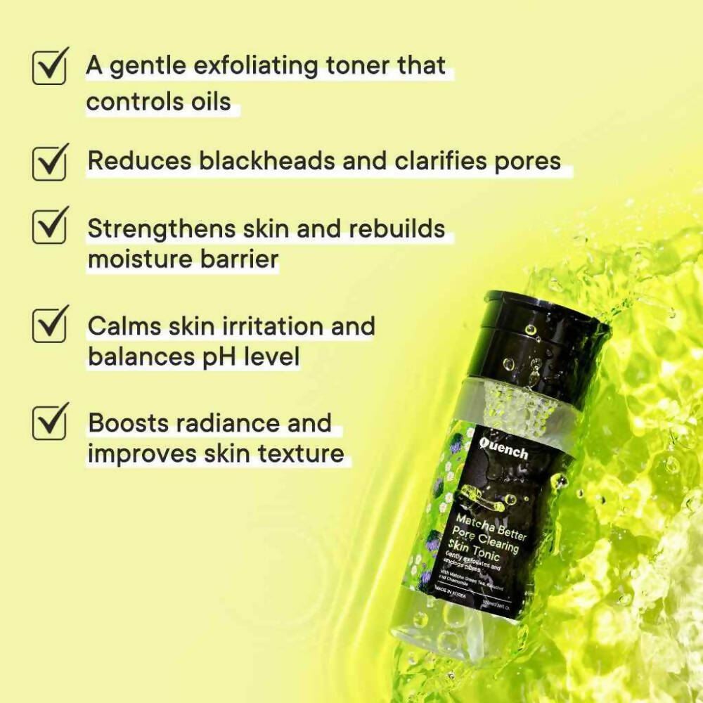 Quench Botanics Matcha Better Pore Clearing Skin Tonic - Distacart