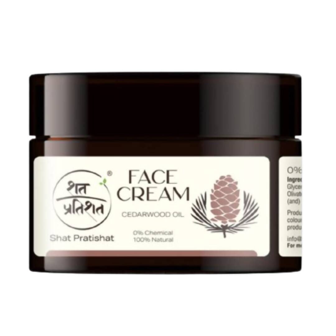 Shat Pratishat Natural Face Cream - Cedarwood Oil - Distacart