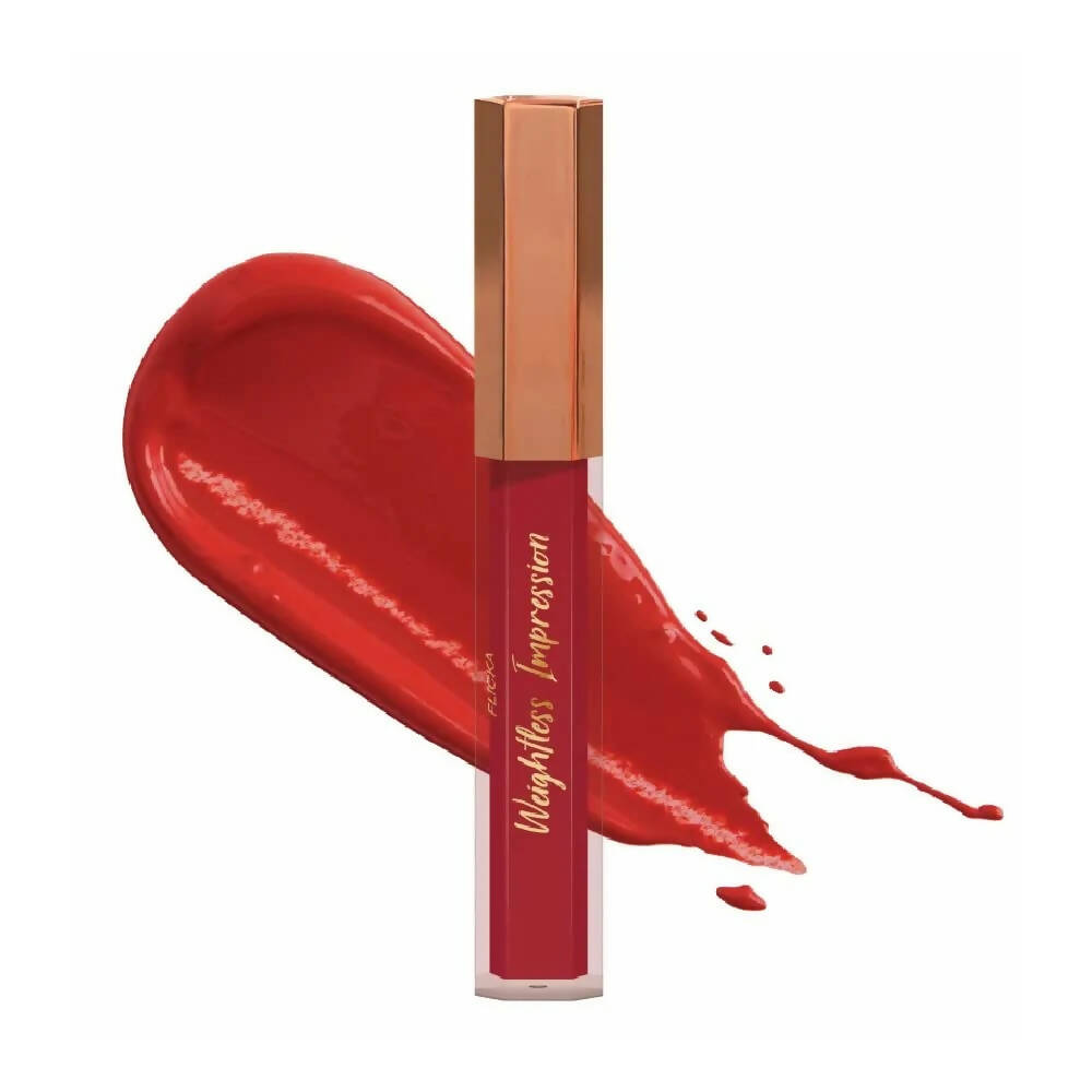 FLiCKA Weightless Impression 02 February - Red Matte Finish Liquid Lipstick - Distacart