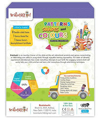 Thumbnail for Braintastic Educational Game/Toys: Shapes, Pattern & Colors Reusable Activity Sheet for Kids (3-6 Years) with Free Puzzle - Distacart