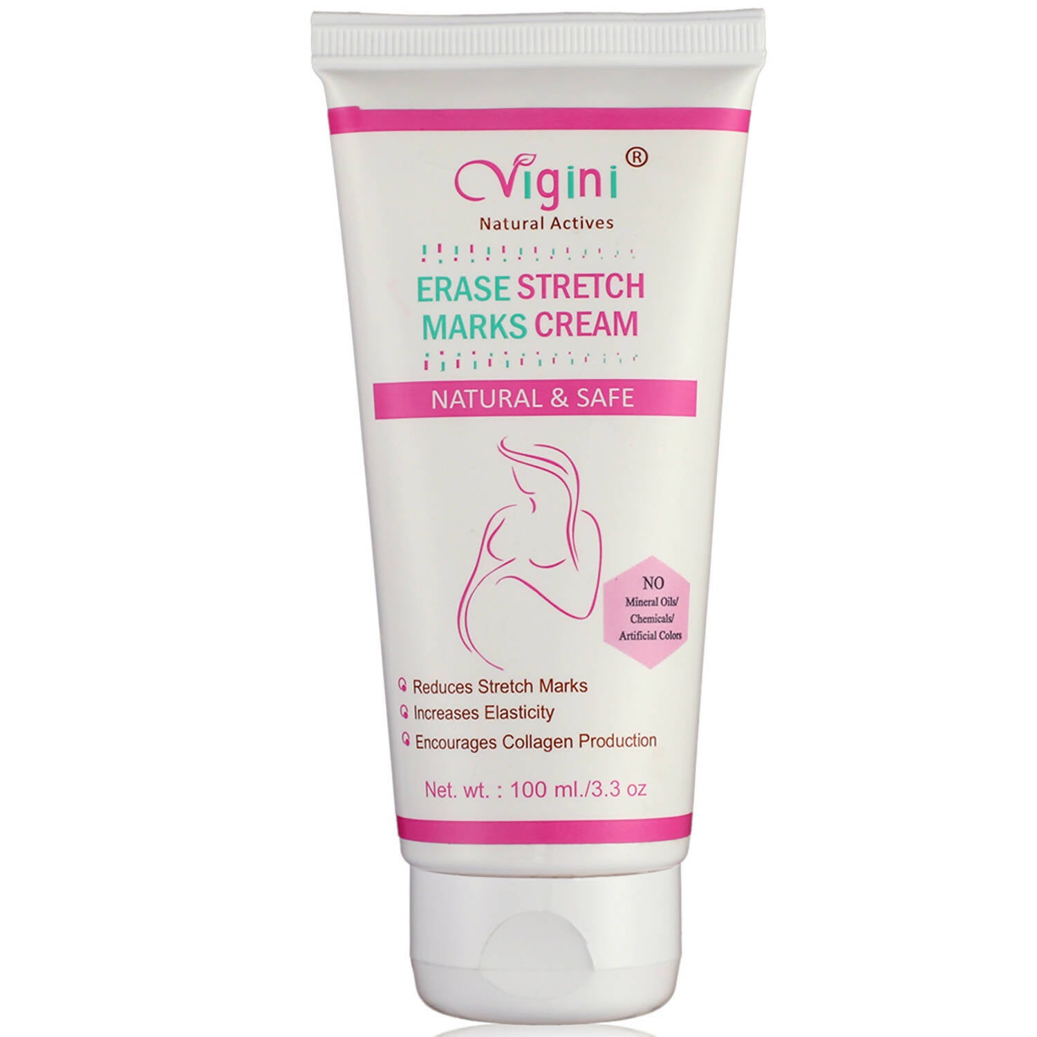 Vigini Natural Actives Stretch Marks Scars Removal Oil Cream - Distacart