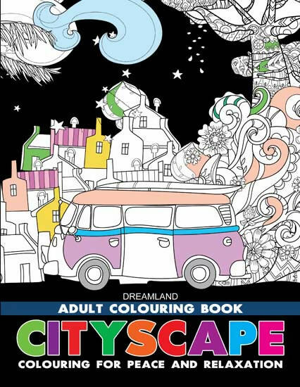 Dreamland Cityscape- Colouring Book for Adults - Distacart
