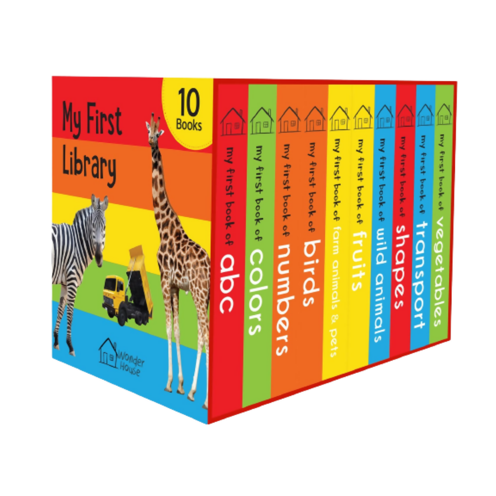 Wonder House Books My First Mini Library : Boxset of 10 Board Books - Distacart