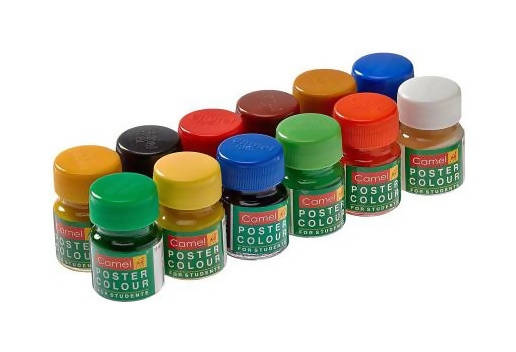 Camel Student Poster Colours - 12 Shades (Set of 12, Multicolor) - Distacart