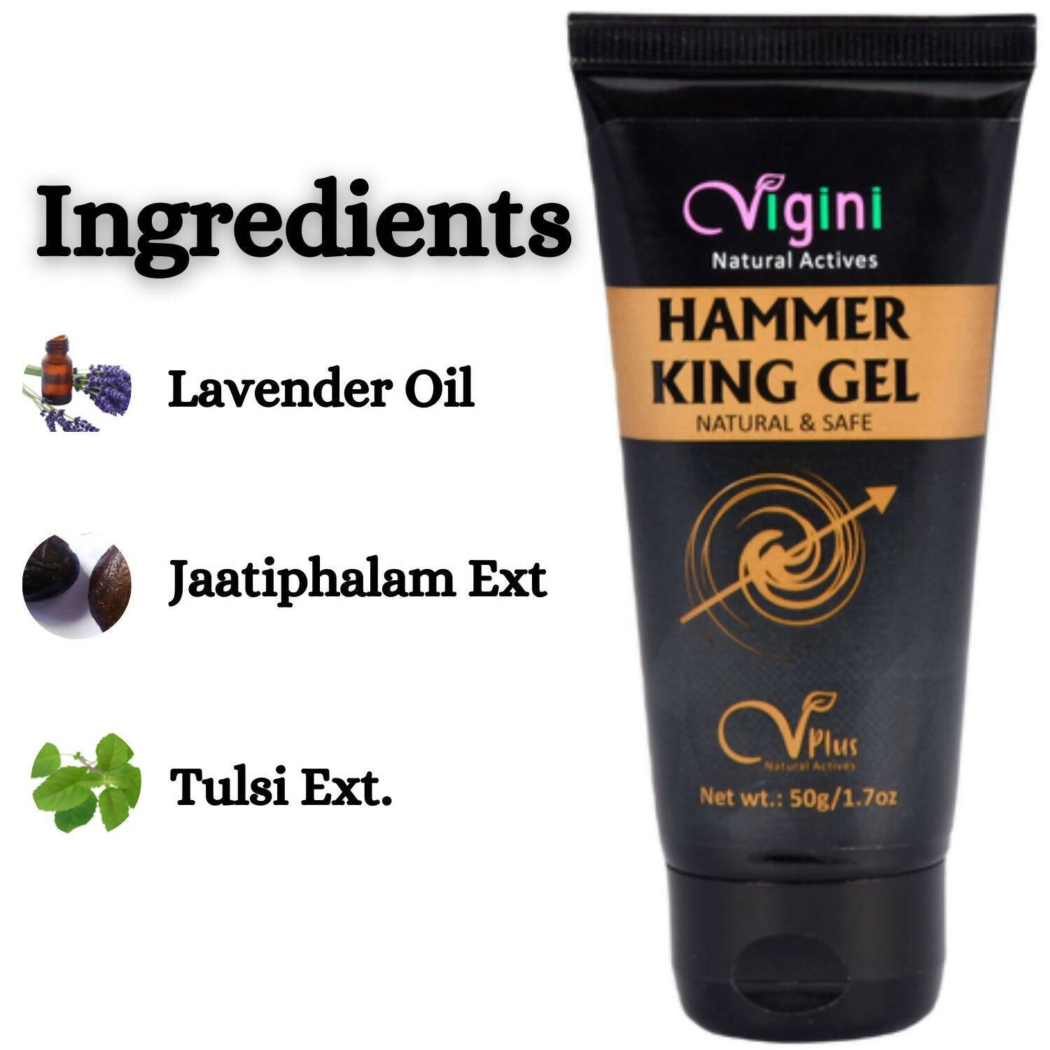 Vigini Natural Actives Hammer King Gel for Men - Distacart