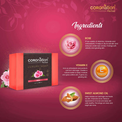Coronation Herbal Pink Rose Luxury Soap - Distacart