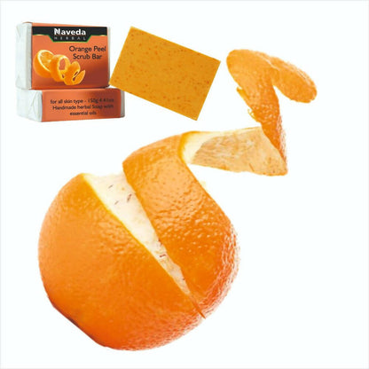 Naveda Herbal Orange Peel Scrub Bar - Distacart