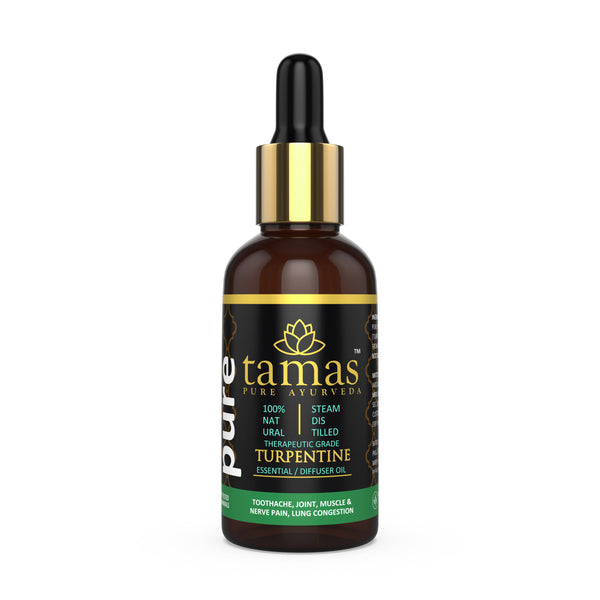 Tamas Pure Ayurveda 100% Natural Turpentine Pinus Palustris Oil 30ml - Distacart
