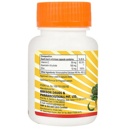Bakson's Vitamin C Plus & Zinc Capsules - Distacart