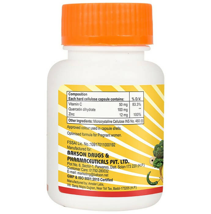 Bakson's Vitamin C Plus & Zinc Capsules - Distacart