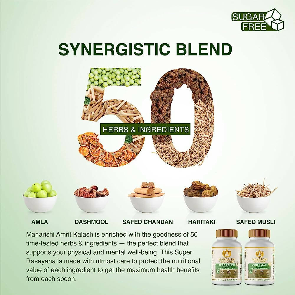 Maharishi Ayurveda Amrit Kalash - Dual Pack With Sugar Free Tablets - Distacart