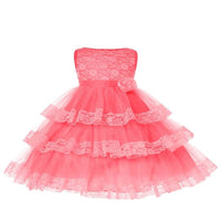 Thumbnail for Asmaani Baby Girl's Beige Colour Satin A-Line Maxi Full Length Dress (AS-DRESS_22113) - Distacart