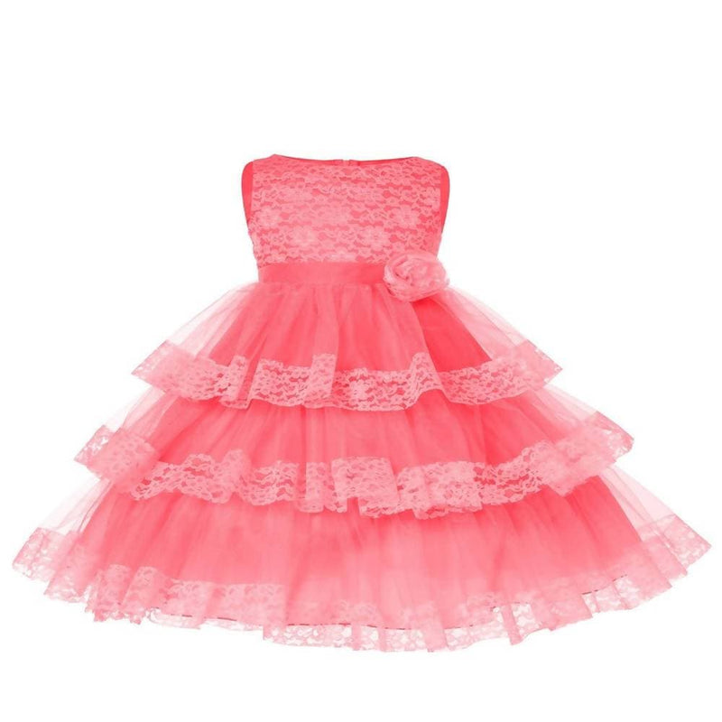 Asmaani Baby Girl&#39;s Beige Colour Satin A-Line Maxi Full Length Dress (AS-DRESS_22113) - Distacart