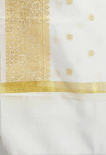 Thumbnail for Mominos Fashion Moeza Women's Banarsi Silk Woven Design White Dupatta - Distacart