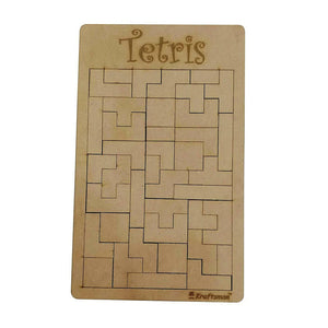 Kraftsman Wooden Tetris Jigsaw Puzzle Board | Made In India (Tetris Board) - Distacart