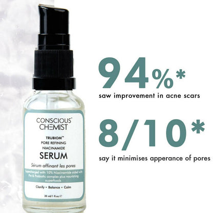 Conscious Chemist Trubiom Pore Refining Niacinamide Serum - Distacart