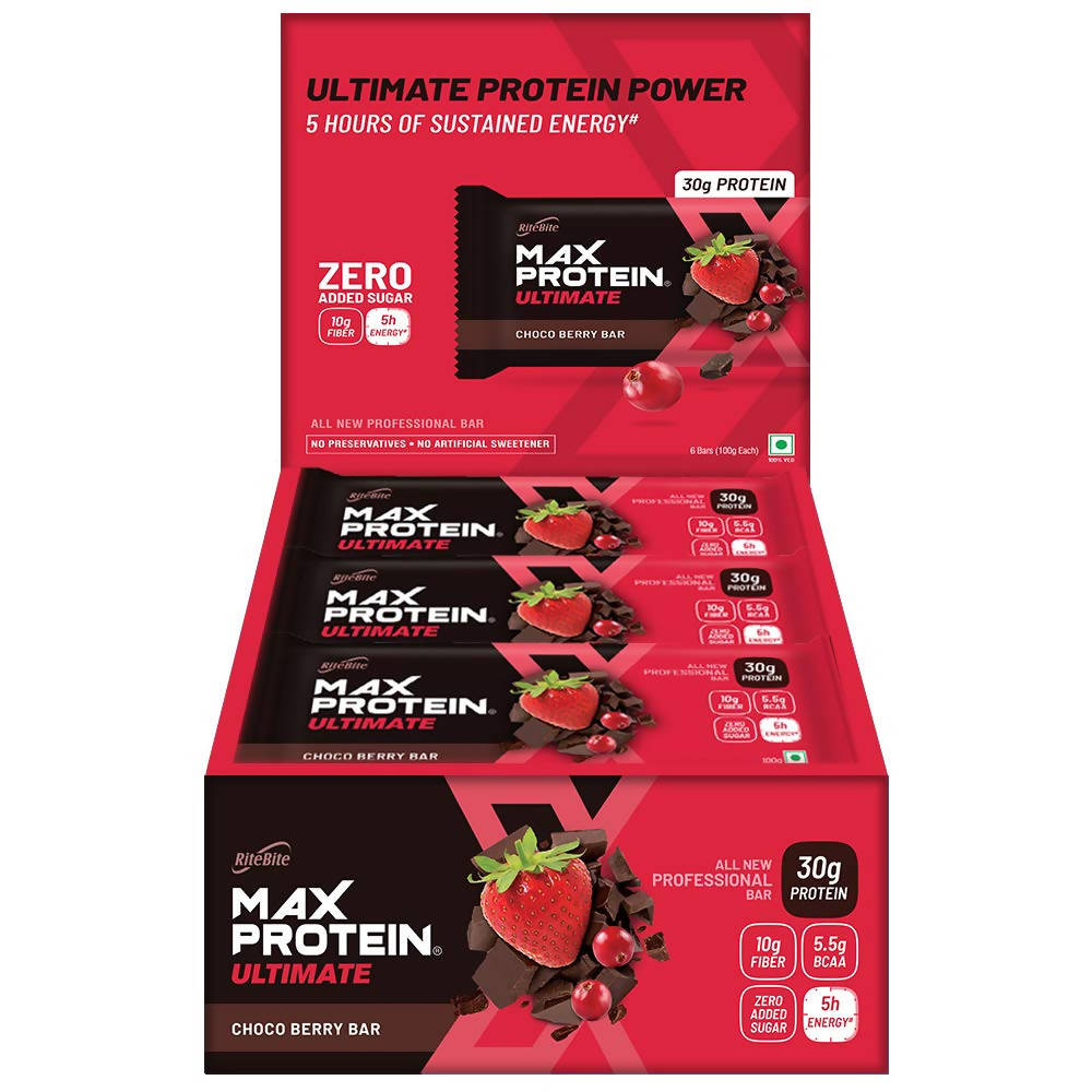 RiteBite Max Protein Ultimate Choco Berry Bar - Distacart
