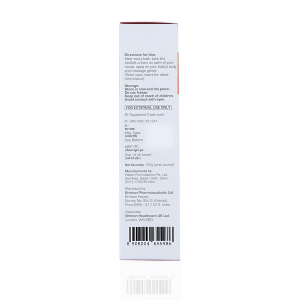 Brinton Atosoft Cream for Dry & Itchy Skin of Baby - Distacart
