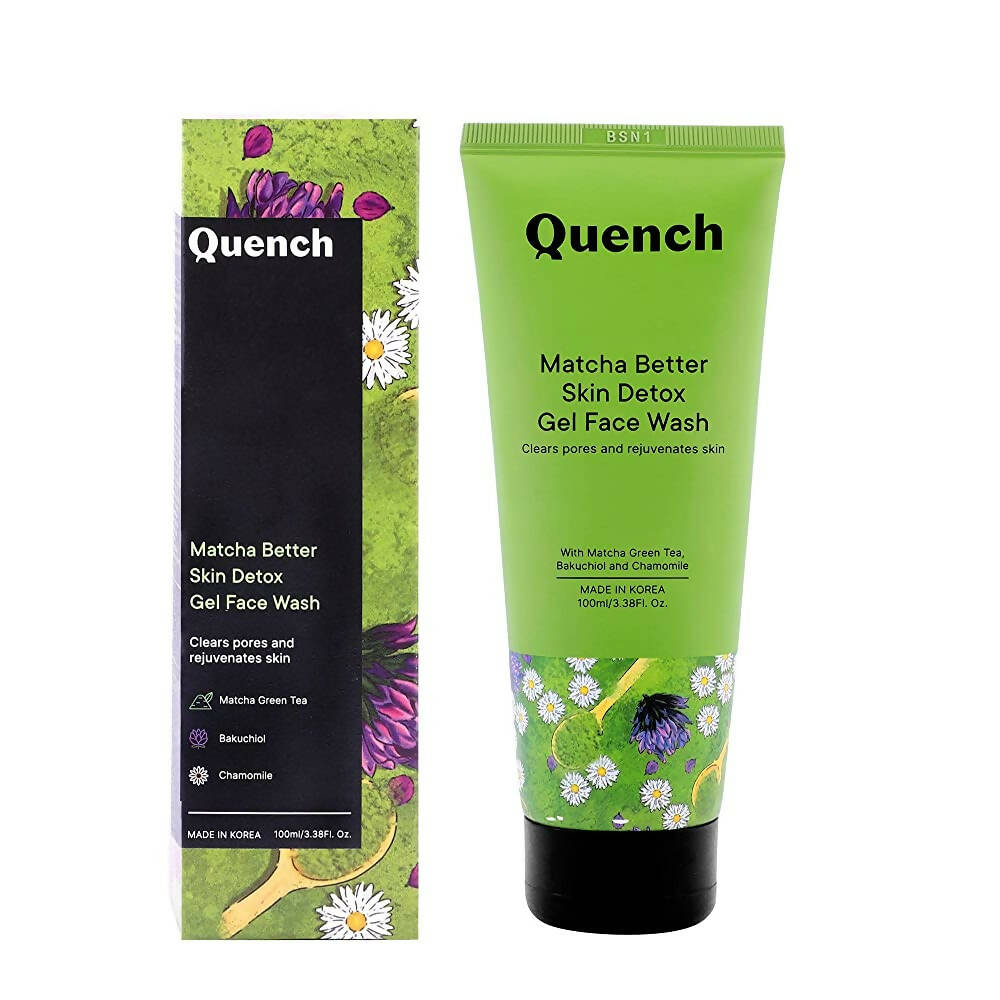 Quench Botanics Matcha Better Skin Detox Gel Face Wash - Distacart