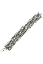 Thumbnail for Mominos Fashion Kamal Johar Oxidised Silver-Plated Bracelet - Handcraft