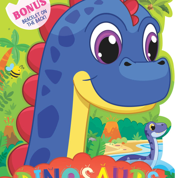 Dreamland Dinosaur Activity and Colouring Book - Die Cut Animal Shaped Book : Children Interactive & Activity Book - Distacart