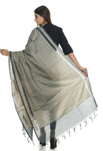 Thumbnail for Mominos Fashion Moeza Handloom Cotton Grey Dupatta - Distacart