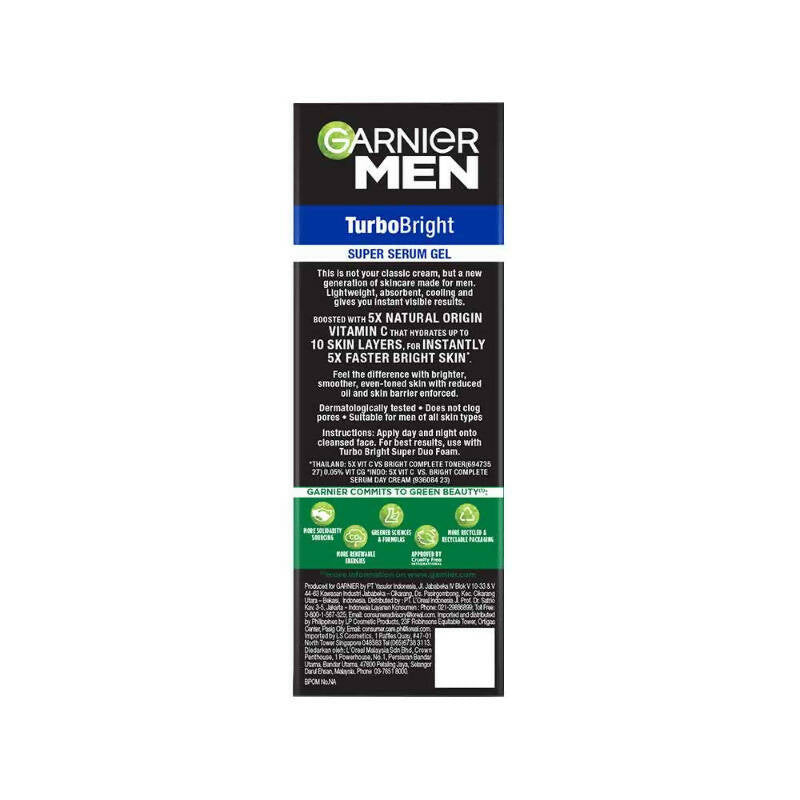 Garnier Men Vitamin C Super Serum Gel - Distacart