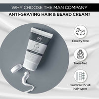 Thumbnail for The Man Company Anti-Graying Hair & Beard Cream for Men - Distacart