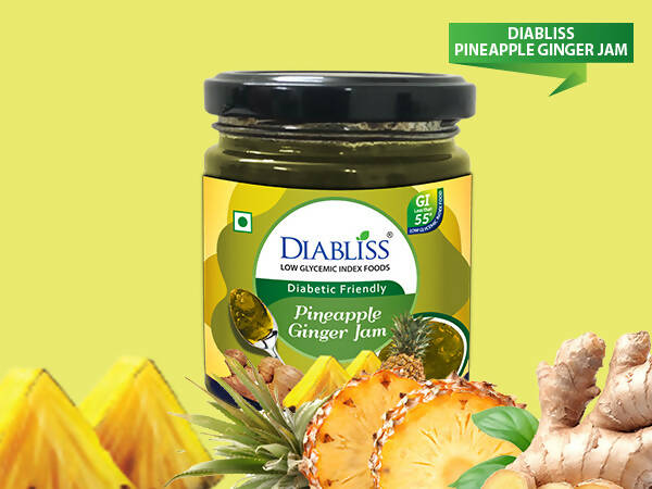 Diabliss Diabetic Friendly Pineapple Ginger Jam - Distacart