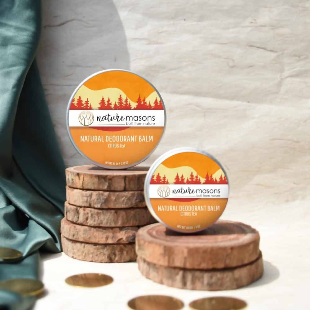 Nature Masons Citrus Tea Natural Deodorant Balm - Distacart