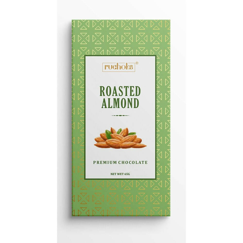 Dibha Ruchoks Valentines Special Roasted Almond Chocolate Bars - Distacart
