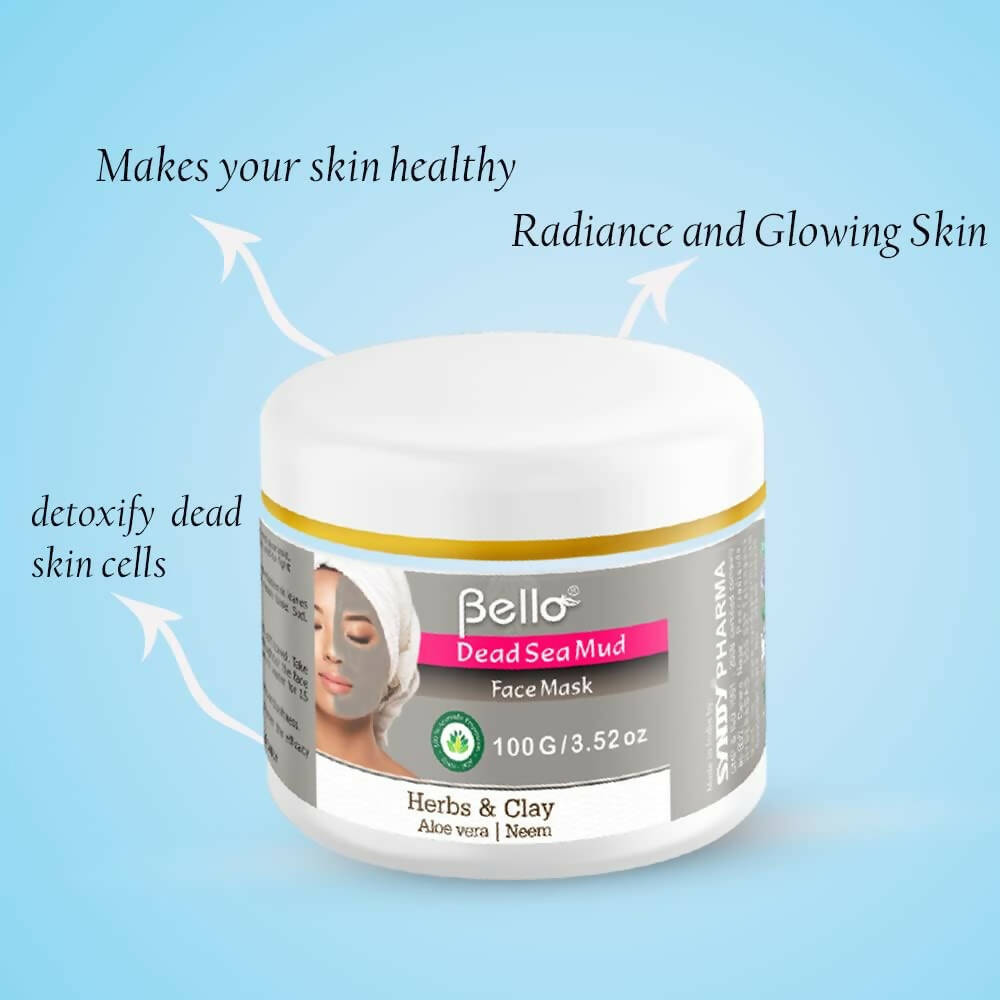 Bello Herbals Dead Sea Mud Face Mask - Distacart