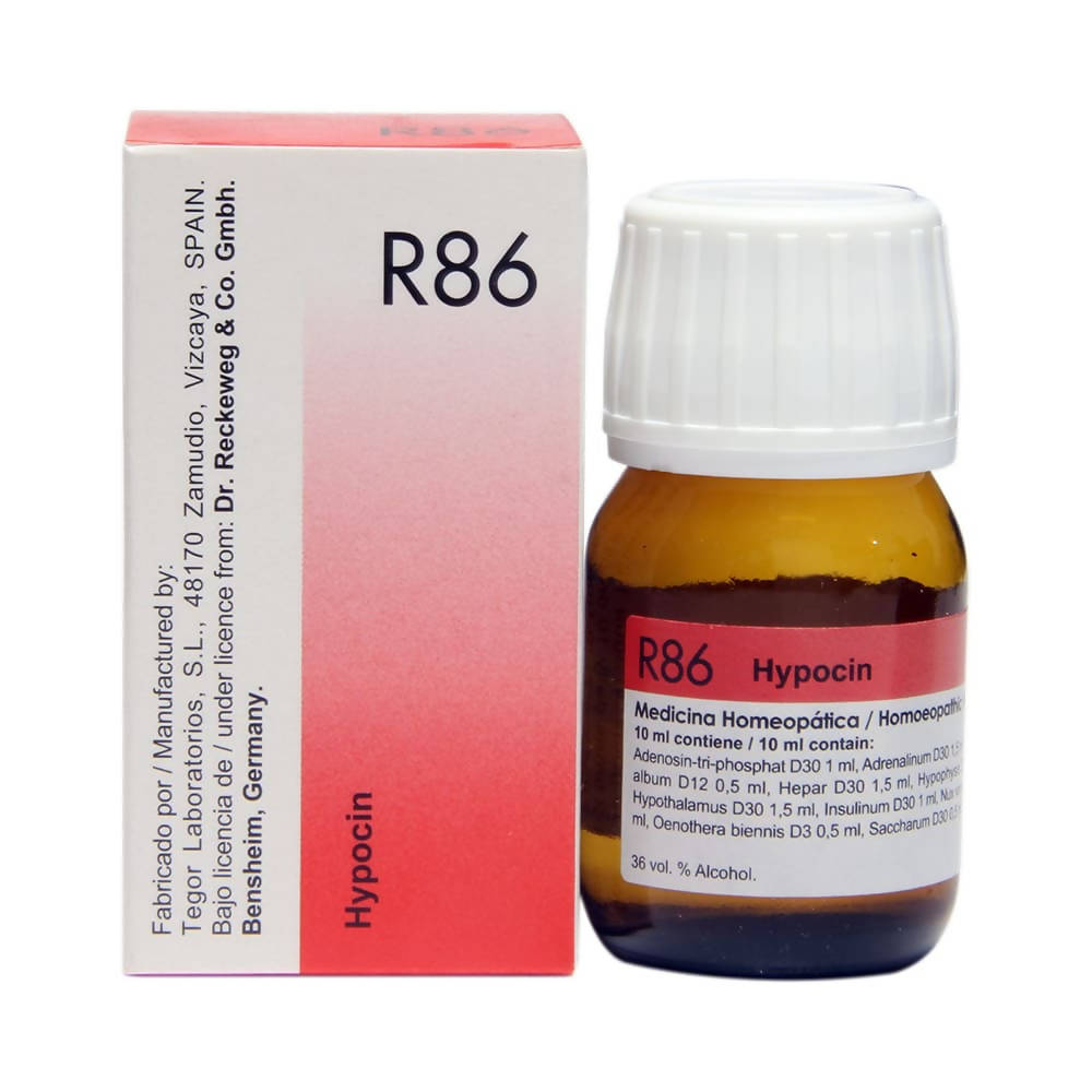 Dr. Reckeweg R86 (Hypocin) Low Blood Sugar Drops - Distacart